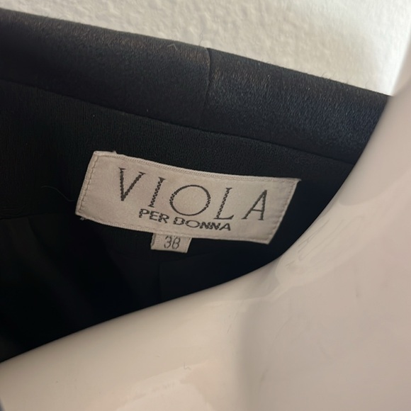 Vintage Designer Viola Per Donna Formal Skirt & Suit jacket Set Size 38 Fancy - Picture 7 of 9